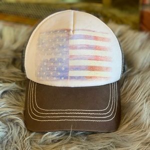 American Flag Trucker Hat